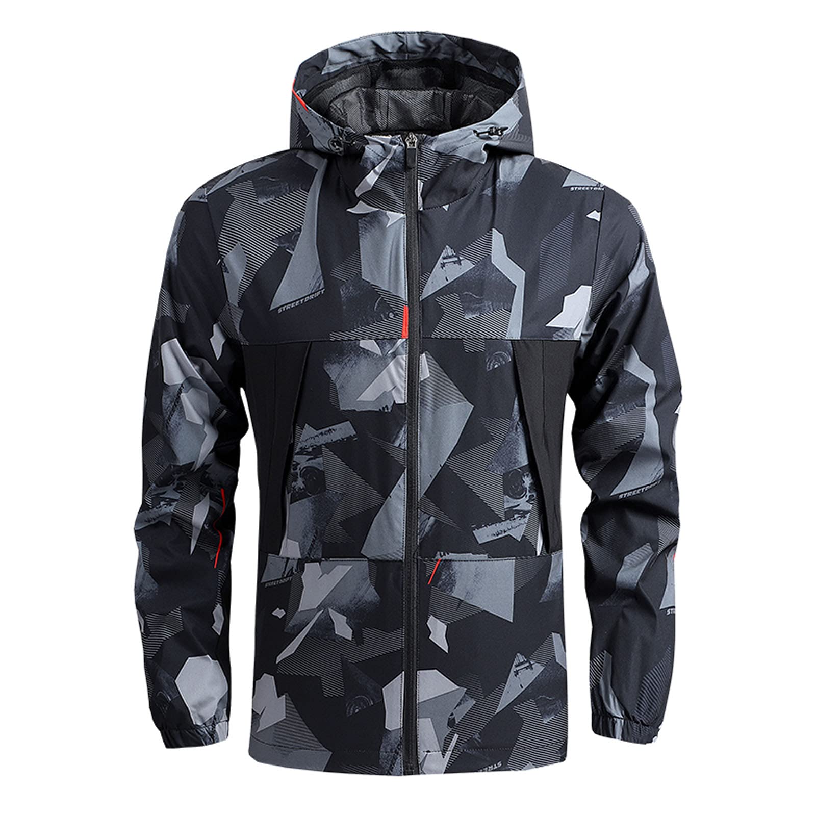 Generisch Trachtenjacke Damen Herren Lässiger Druck Mit Reißverschluss Langarm Taschenmantel Lose Jacke Windschutz Für Urlaubsreisen im Freien