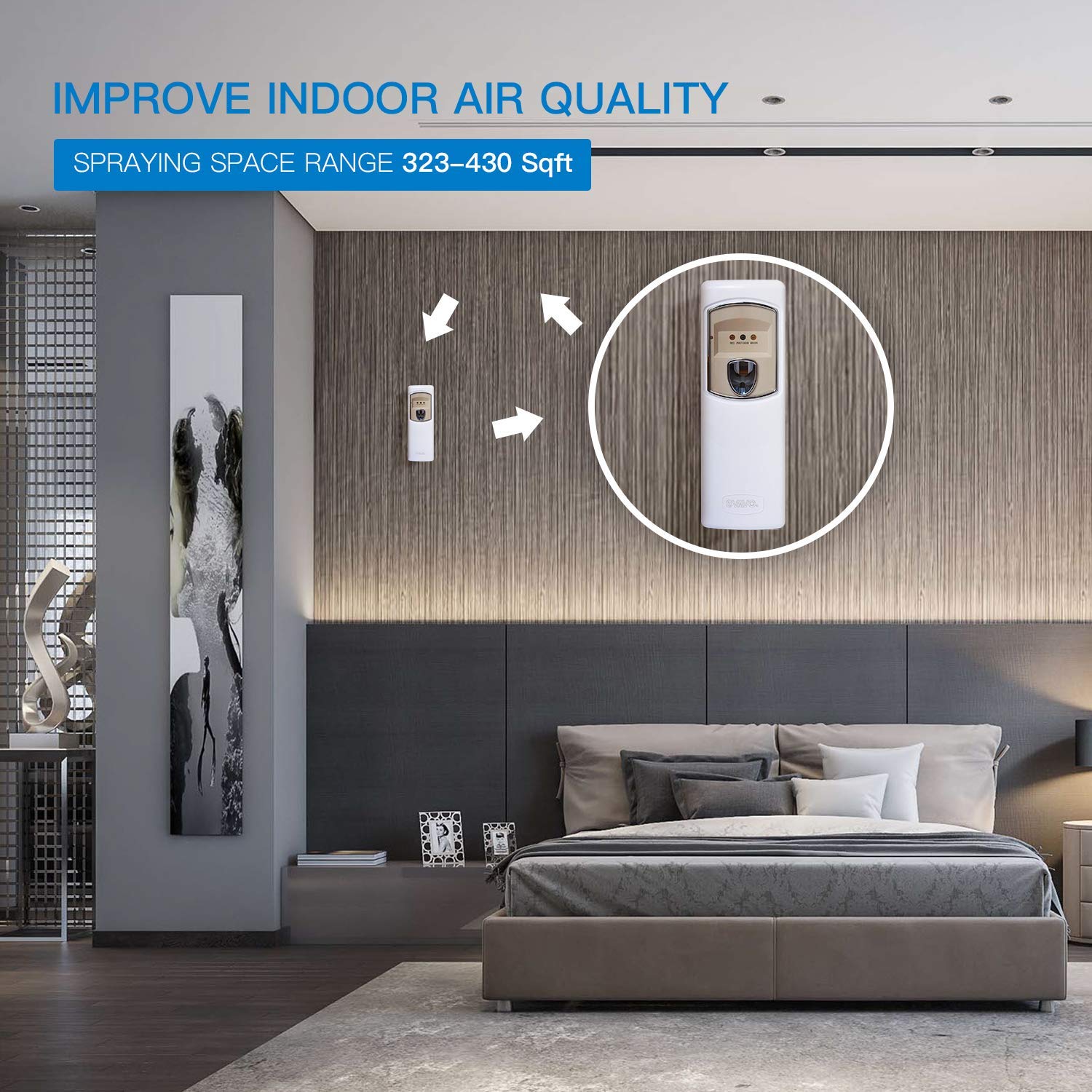 SVAVO Fragrant Room Sprays Automatic Air Freshener Dispenser, Smart
