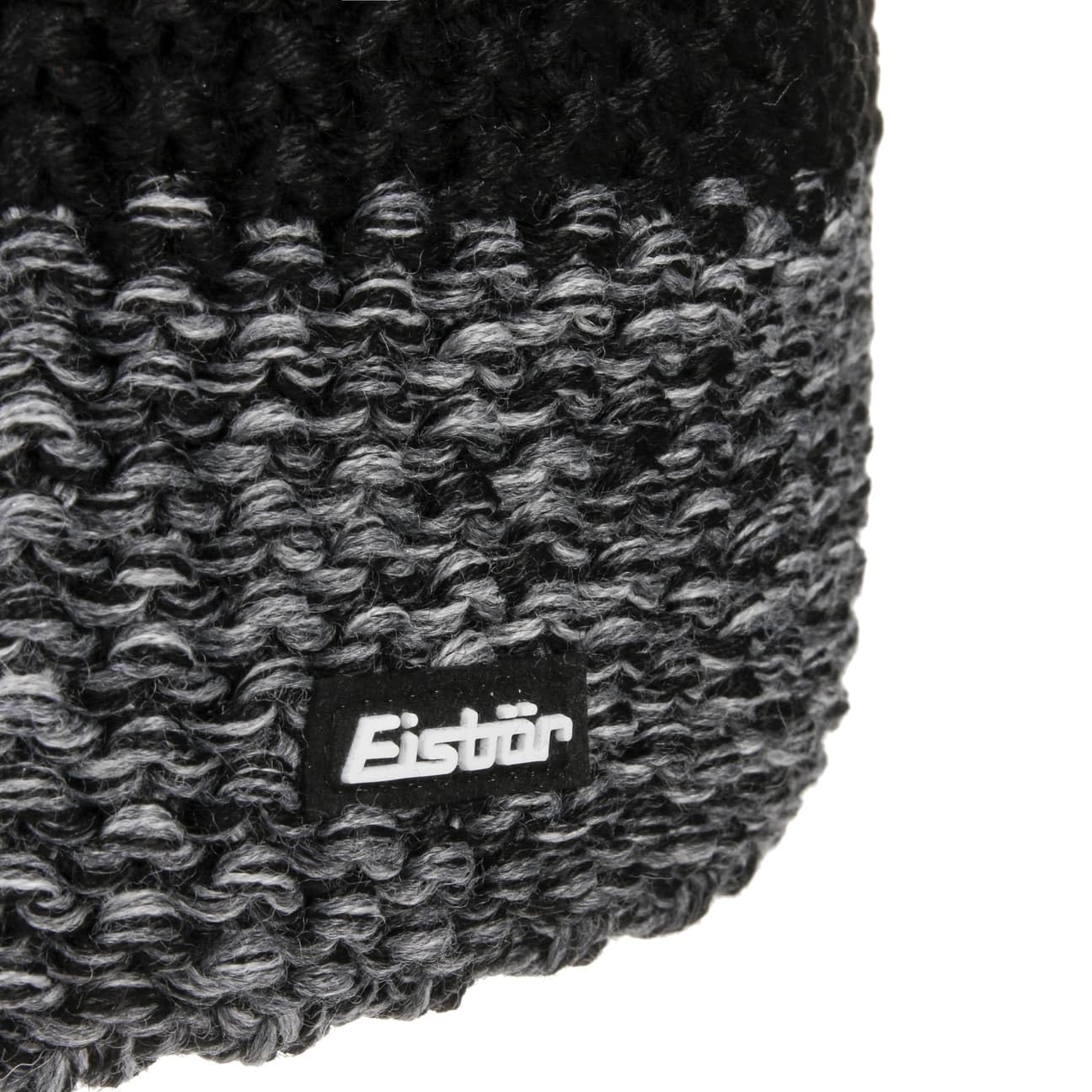Eisbär Bonnet a Pompon Styler Femme/Homme - Made in The EU de Ski en Tricot pour l'hiver avec Doublure, Doublure Automne-Hiver Hiver