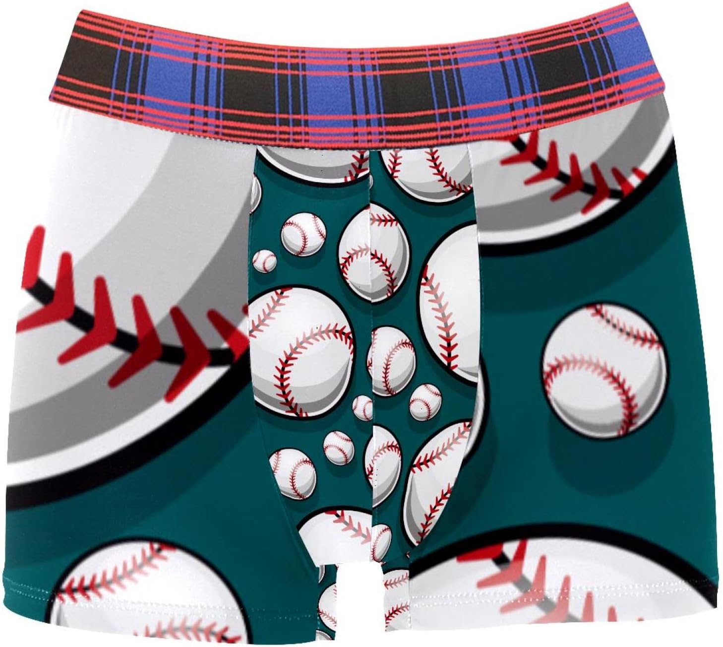 Baseball Softball Pattern Sports Personalized Men's Underwear Chafe Proof Pouch Boxer Brief