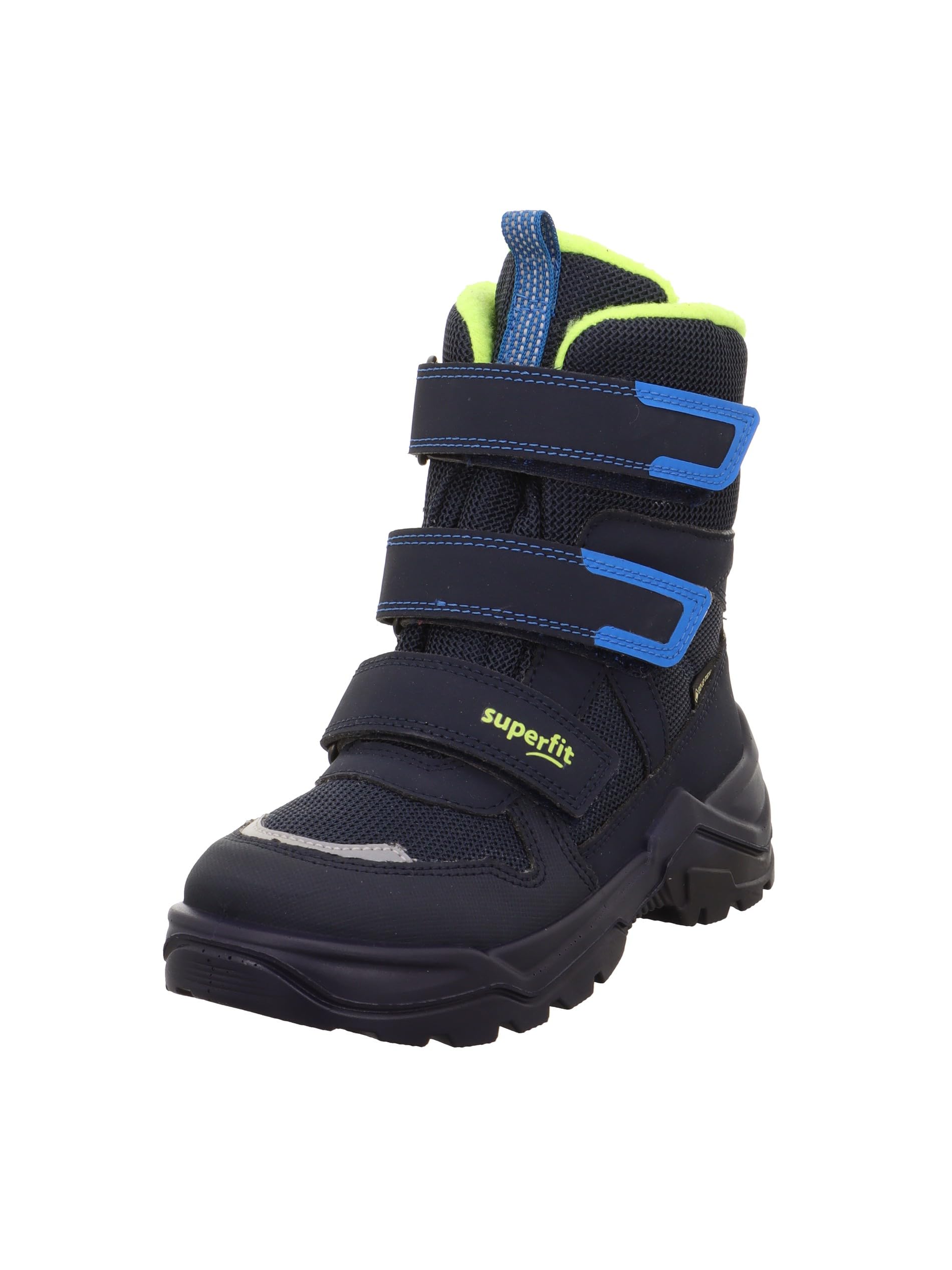 Superfit Boys SNOW MAX warm gefütterte Gore-Tex Stiefel, BLAU/GELB 8000