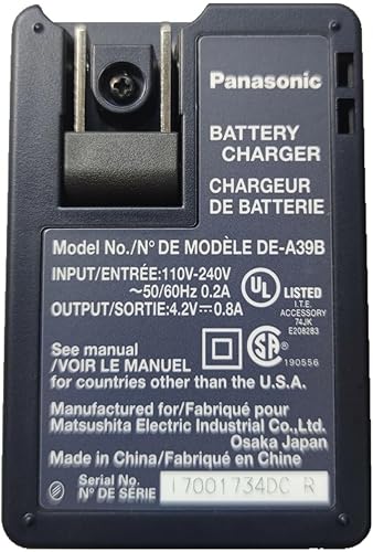 Miniatura 2 de Cargador de batería original DE-A39/DE-A40 compatible con Panasonic CGA-S008A/DMW-BCE10/VW-VBJ10 para cámara