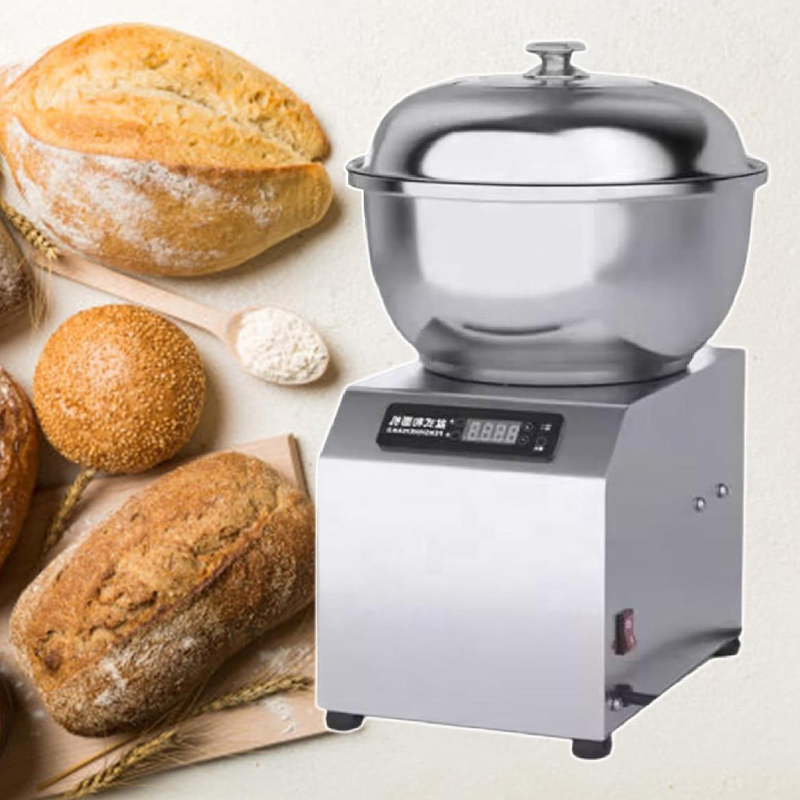Mezcladoras para Hornear, amasadora eléctrica Comercial, máquina amasadora Multifuncional de Acero Inoxidable para restaurantes y panaderías, 5 kg, 5 kg,5kg