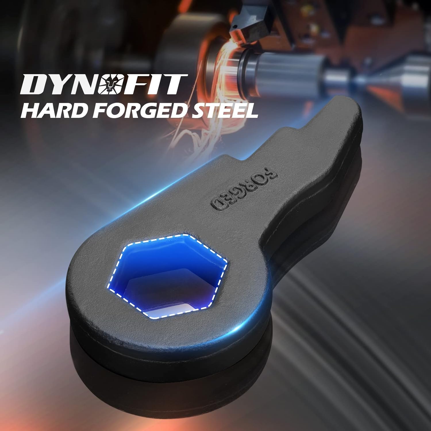 dynofit 1"-3" Torsion Bars Key with Shock Extender Brackets for Chevy GMC Silverado Sierra 1500HD 2500HD 3500HD (2001-2010) with Removal Tool