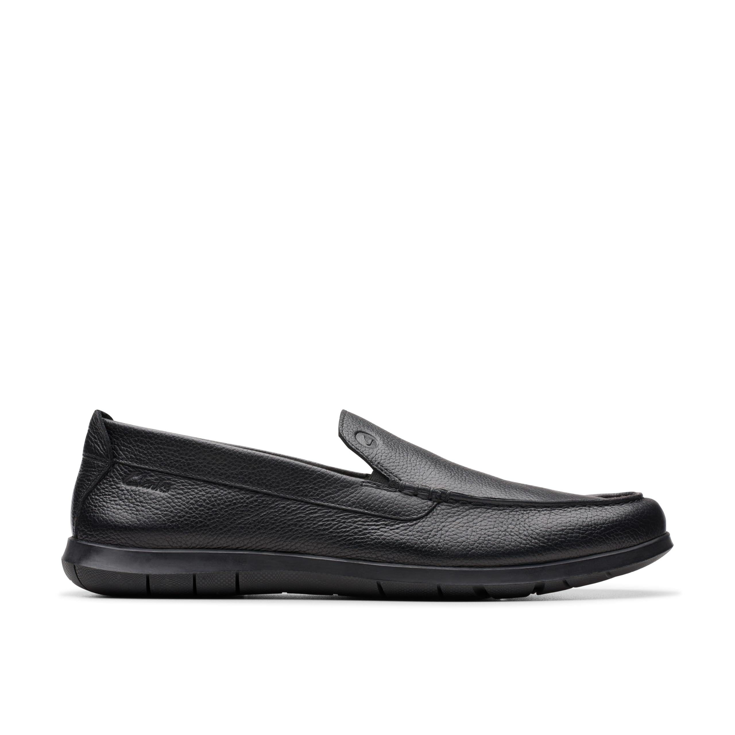 Clarks Herren Flexway Step Mokassin, Schwarz Leder, 46 EU – Ansicht 2