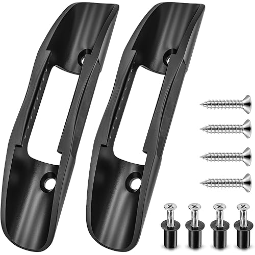 Kayak Paddle Holder Clips(Including Screws),Deck Mounted Universal Kayak Paddle Clip & Fishing Net Clip