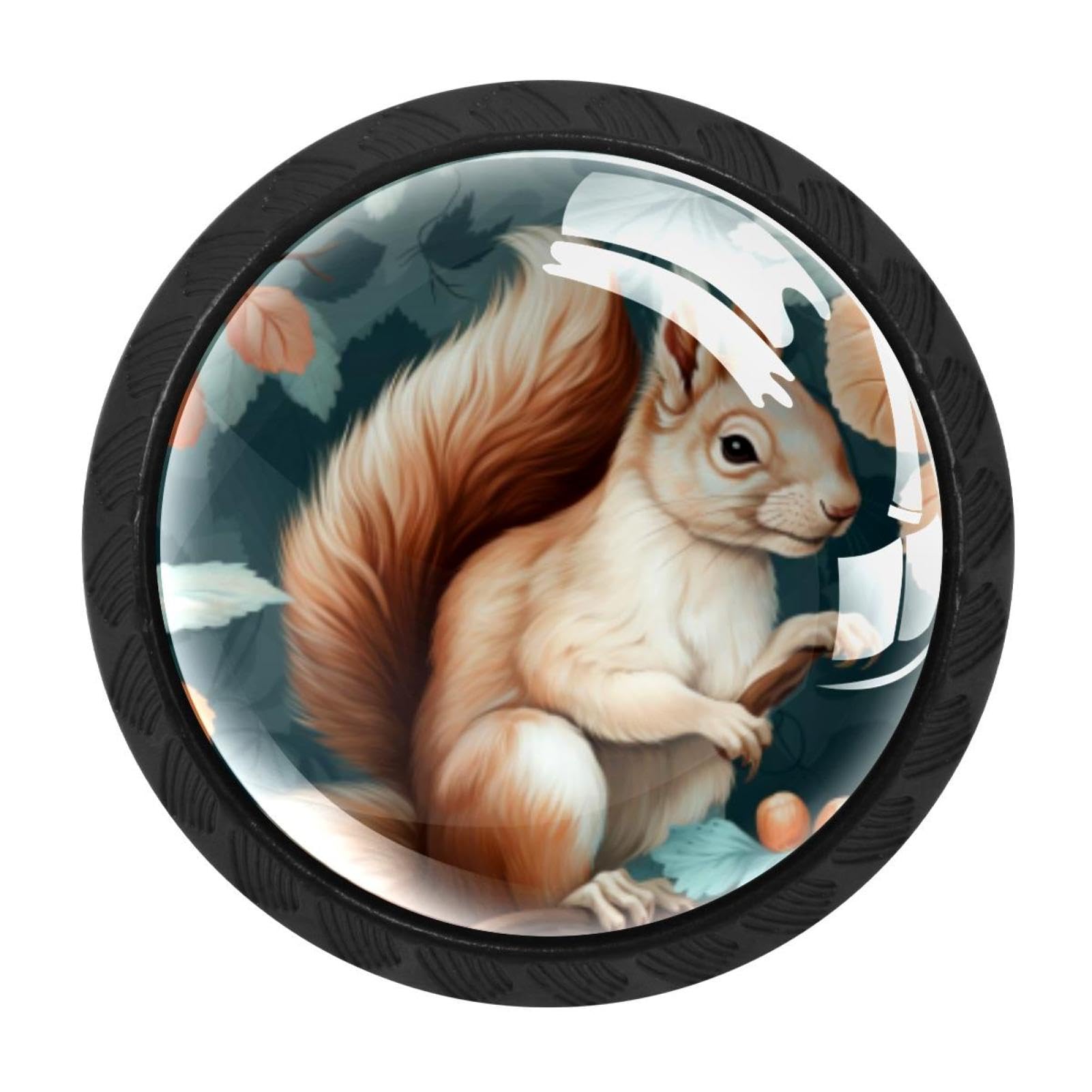 CHENZZZZ 4 Pack Squirrel Drawer Knob Cabinet Hardware