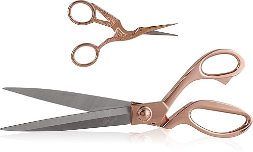 Miniatura 2 de Paquete de tijeras y cuero de oro rosa de alta resistencia profesional