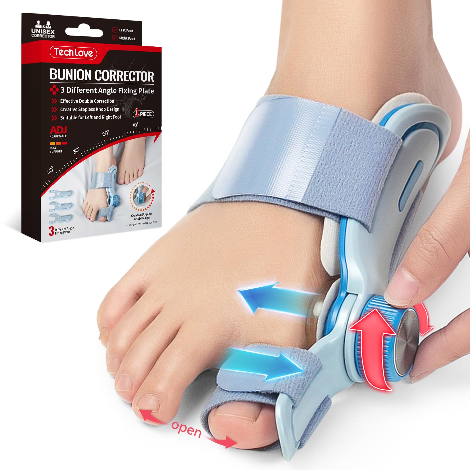 Amazon.com: Tech Love Bunion Corrector for Women Big Toe, Double 