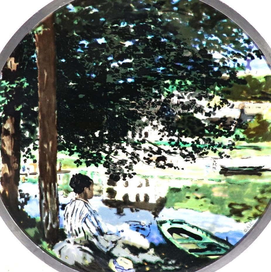 シカゴ美術館収蔵 モネ セーヌ河岸、ベンヌクール ヴィンテージ ステンドグラス Amazon.co.jp: セーヌ河岸、ベンヌクール ヴィンテージ ステンドグラス