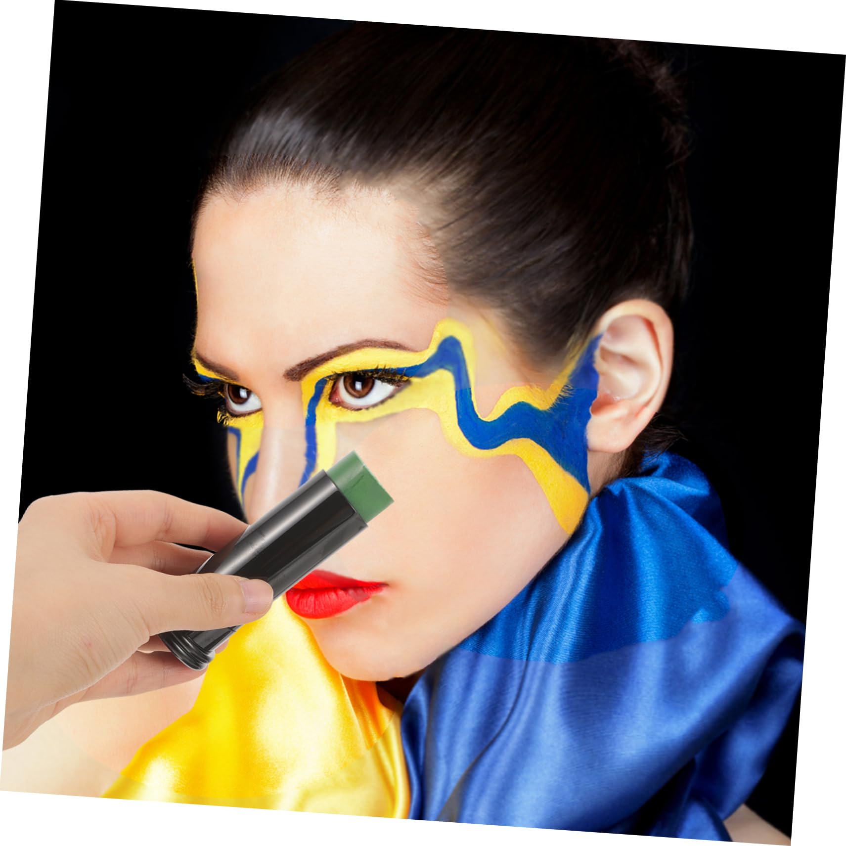 Healeved 15 Pièces Bâtons de Peinture pour Visage Kit de Maquillage pour Halloween et Cosplay Peinture Facile à Utiliser Pours Fêtes Événements