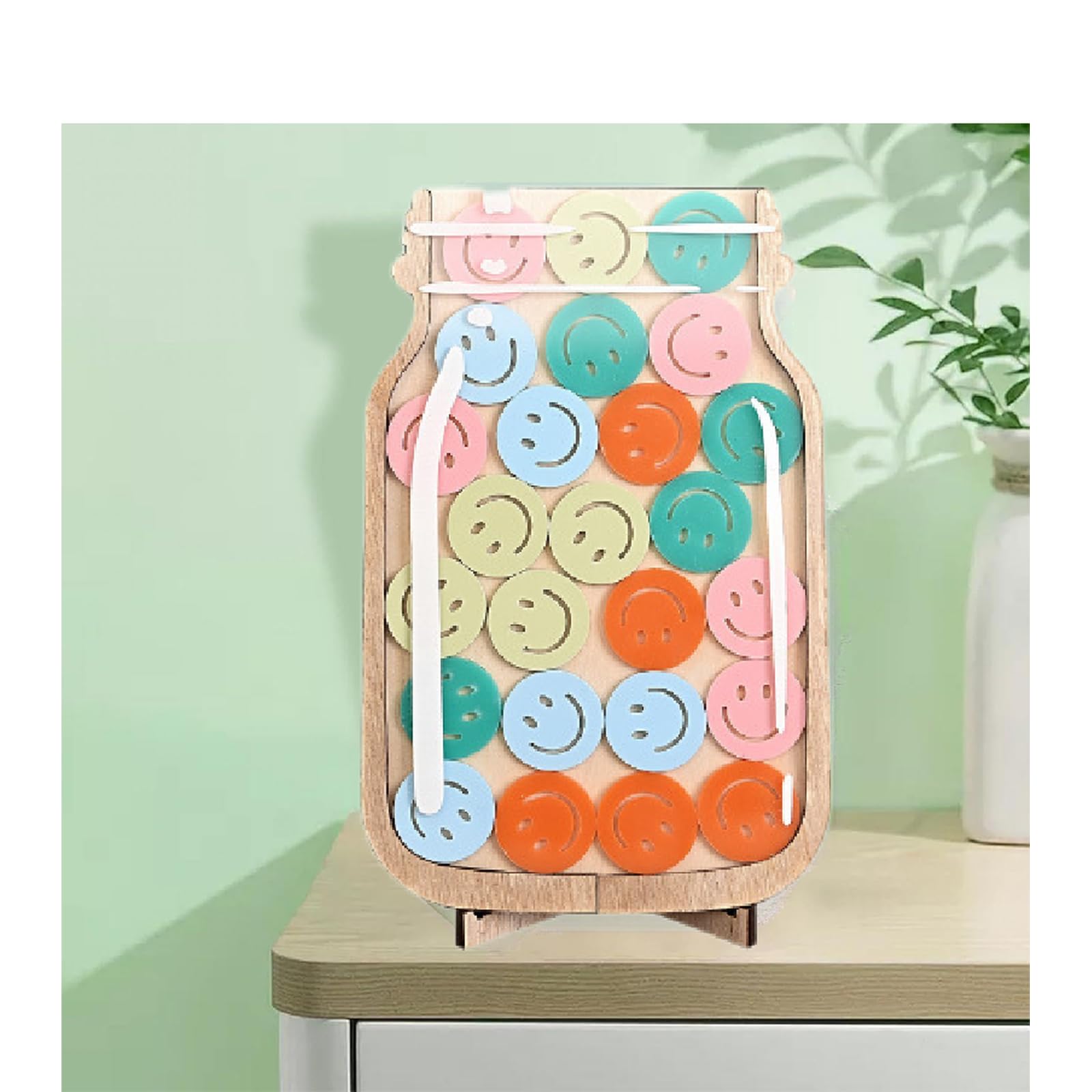 Bocaux De Récompense Pour Enfants | Bocal De Récompense Pour Salle De Classe | Bocal De Récompense Avec étoiles, Pot De Récompense En Bois Personnalisé Inspirant Le Bon Comportement Pour Enfants