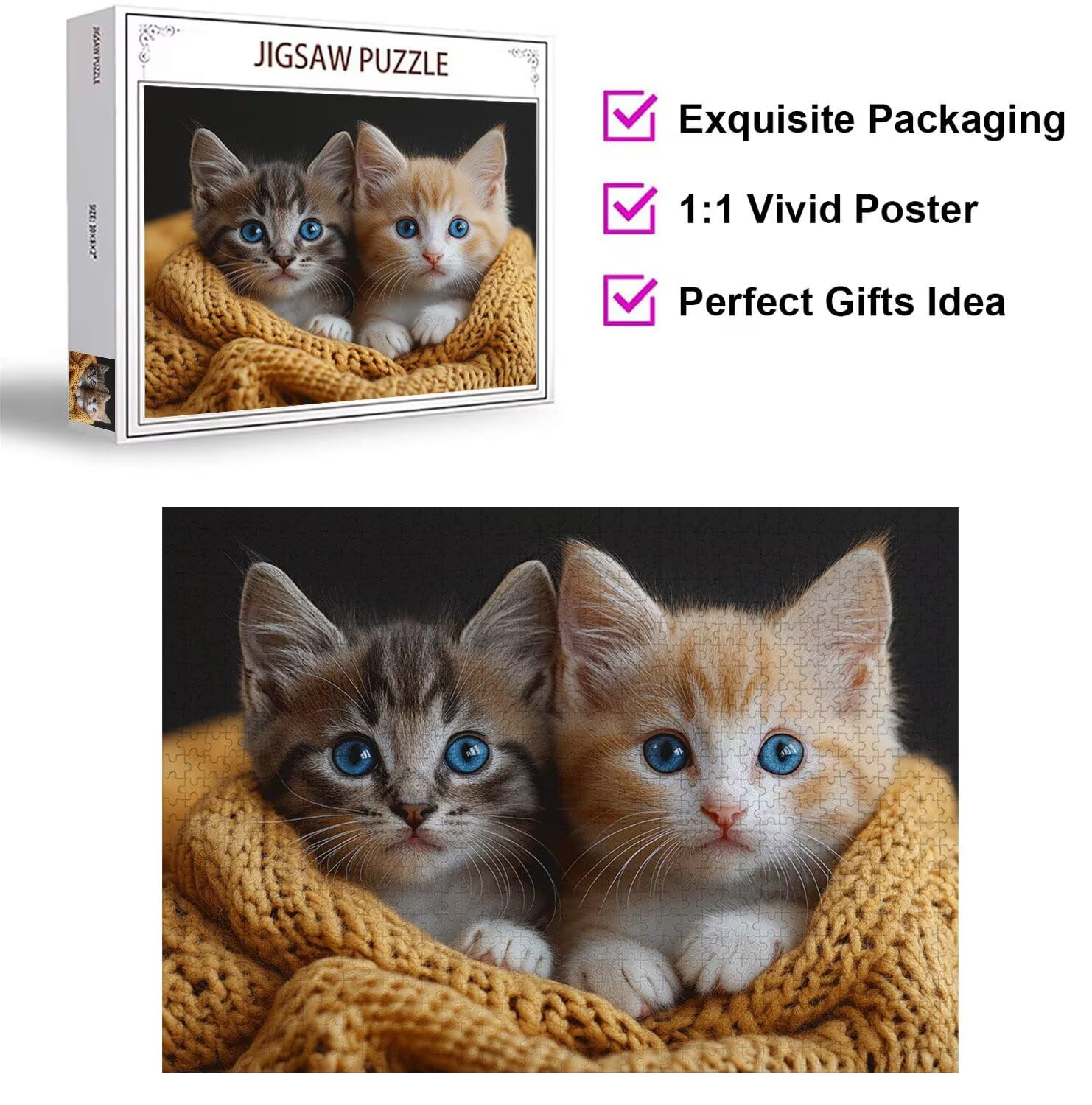 Puzzle dla dorosłych 4000, Cat Pet, 141x87cm, n-490