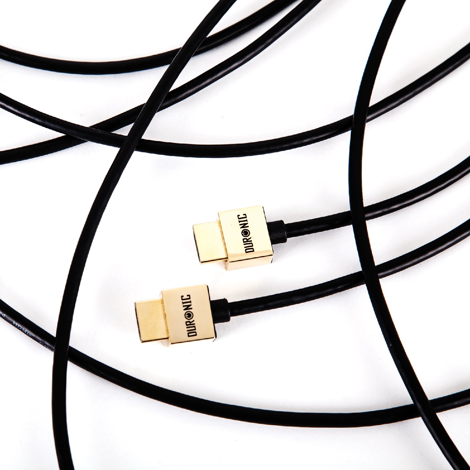 Duronic Men's Black/Gold Hdmi Cable [ Hdc02 /3], 3 Metre, 1080P High Speed Hdmi & Ethernet Lead, 24K Plated Connectors, Ideal For Ps5 Xbox Nintendo Sky+ Hd Virgin Tv Dvd Bluray