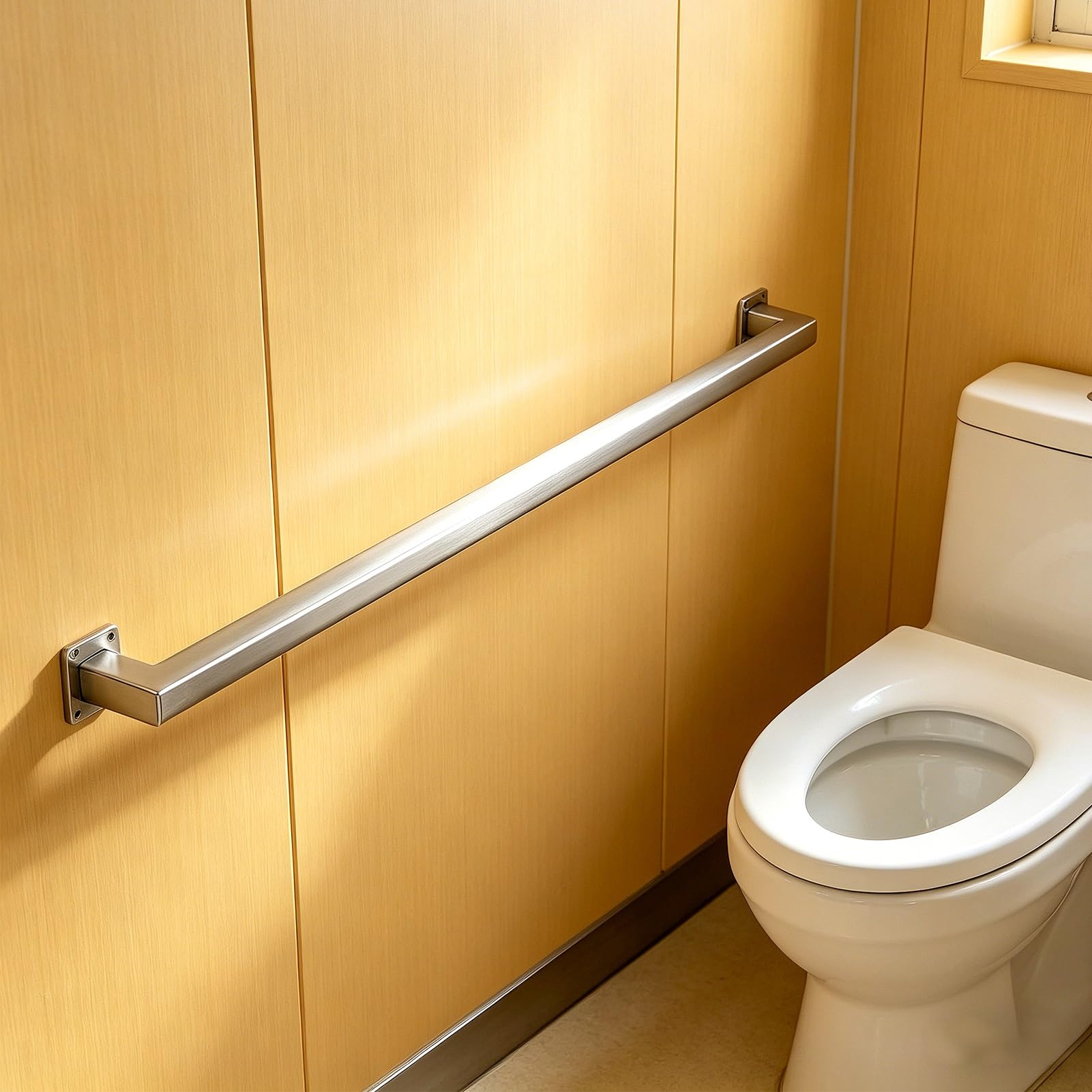 FKXSXAZ Safety Grab Bar for Bathroom, Handrail Outdoor Steps, 304 Stainless Steel Wall Mounted Stair Railing, Hand Railing Interior or Exterior Stairway(11ft/3.3m)