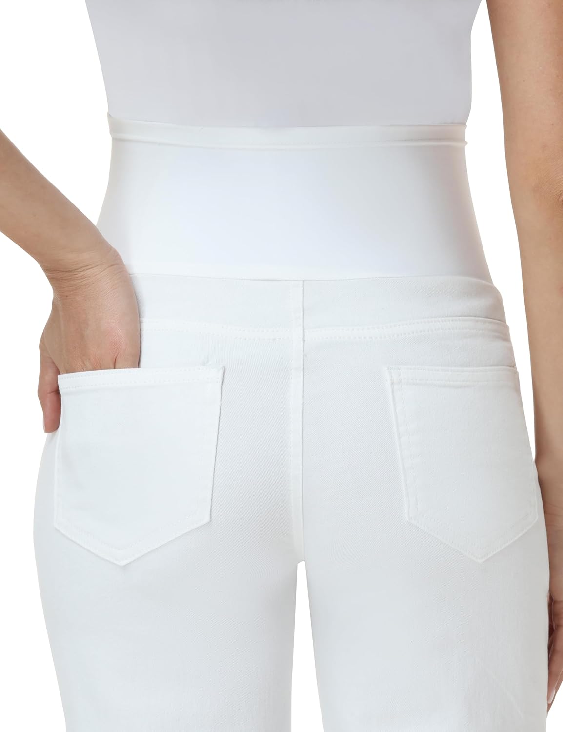 Foucome Maternity Jeans Over The Belly Wide Leg Jeans Stretch Baggy Pregnancy Denim Pants