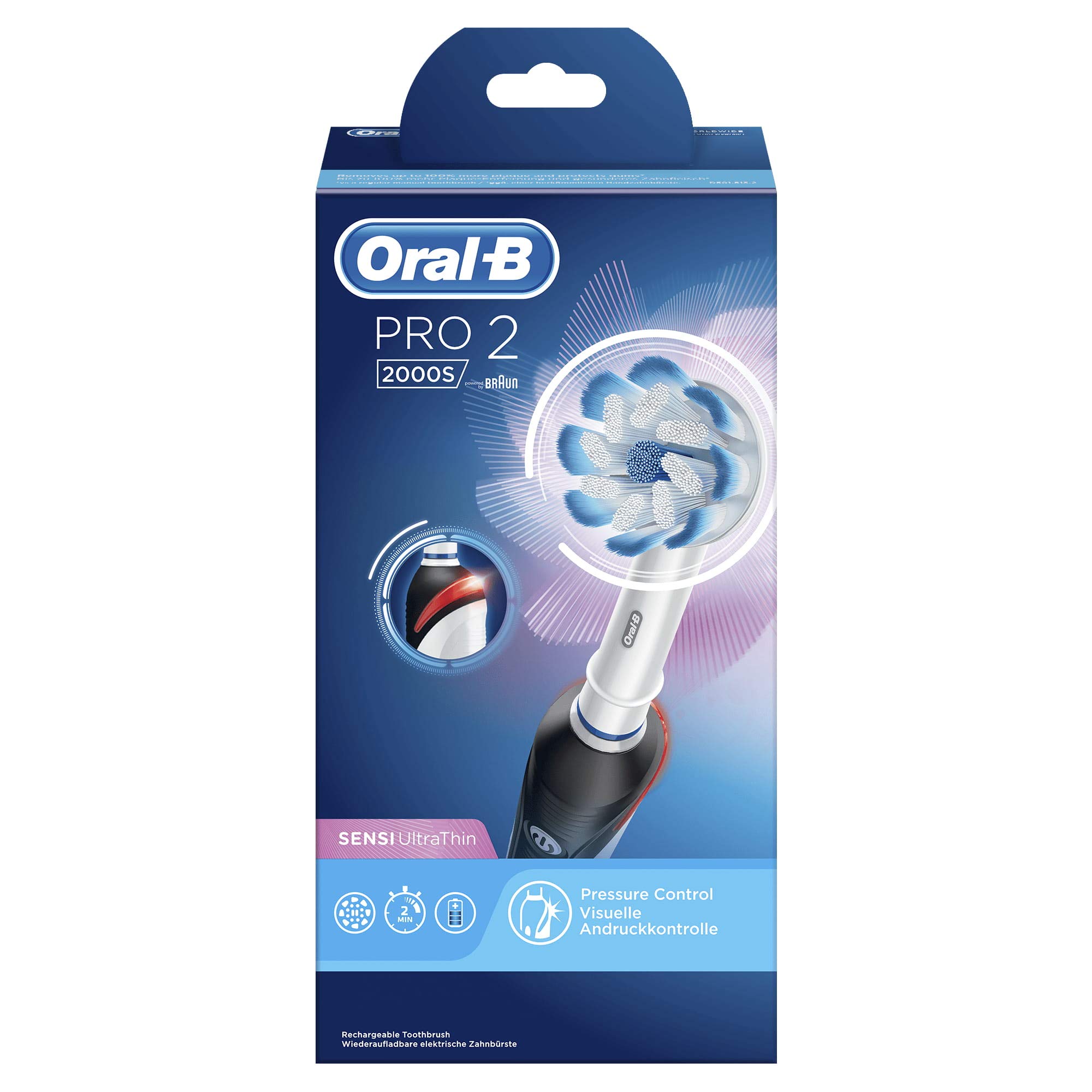 ORAL B elec PRO 2 2000S Sensi Ultrathin Brosse à Dents Électrique Rechargeable