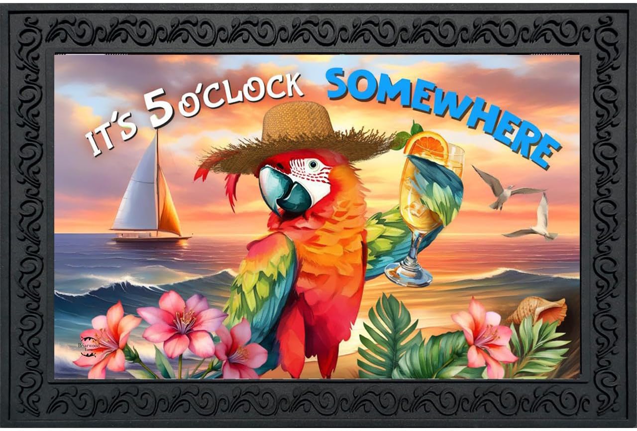 Briarwood Lane Always 5 O'Clock Summer Doormat