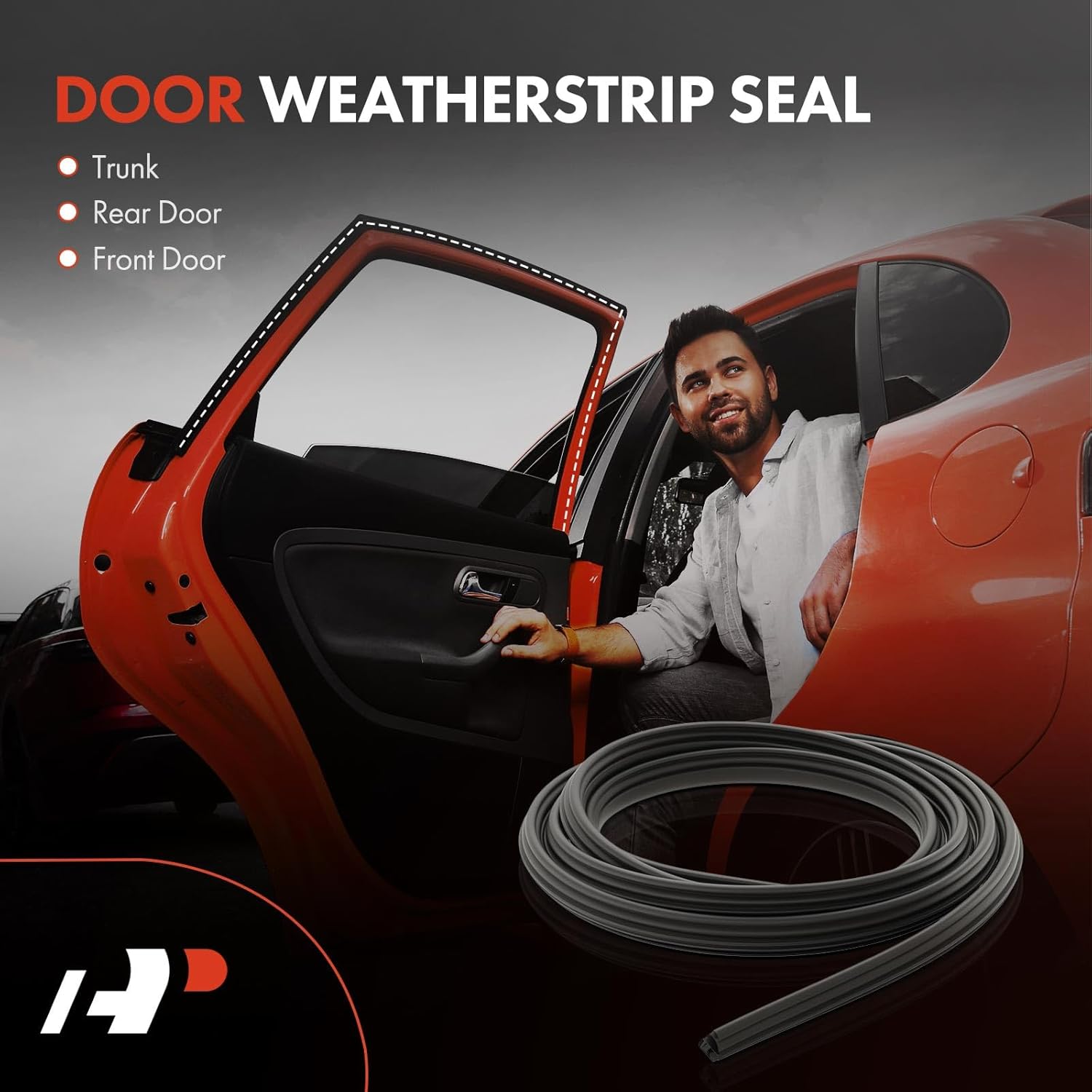 A-Premium Front Right Car Door Weather Stripping Seal Strip Compatible with Ford F-150 F150 2004 2005 2006 2007 2008, Extended Cab Pickup