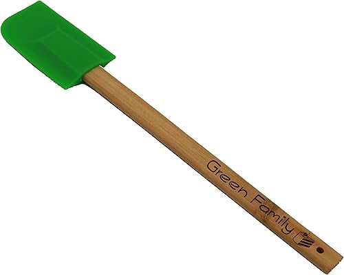 My Personal Memories Espátula de silicona personalizada personalizada - Grabado Cocinar Hornear Panadero Cocinar Cocina Ideas de Regalo (Verde)