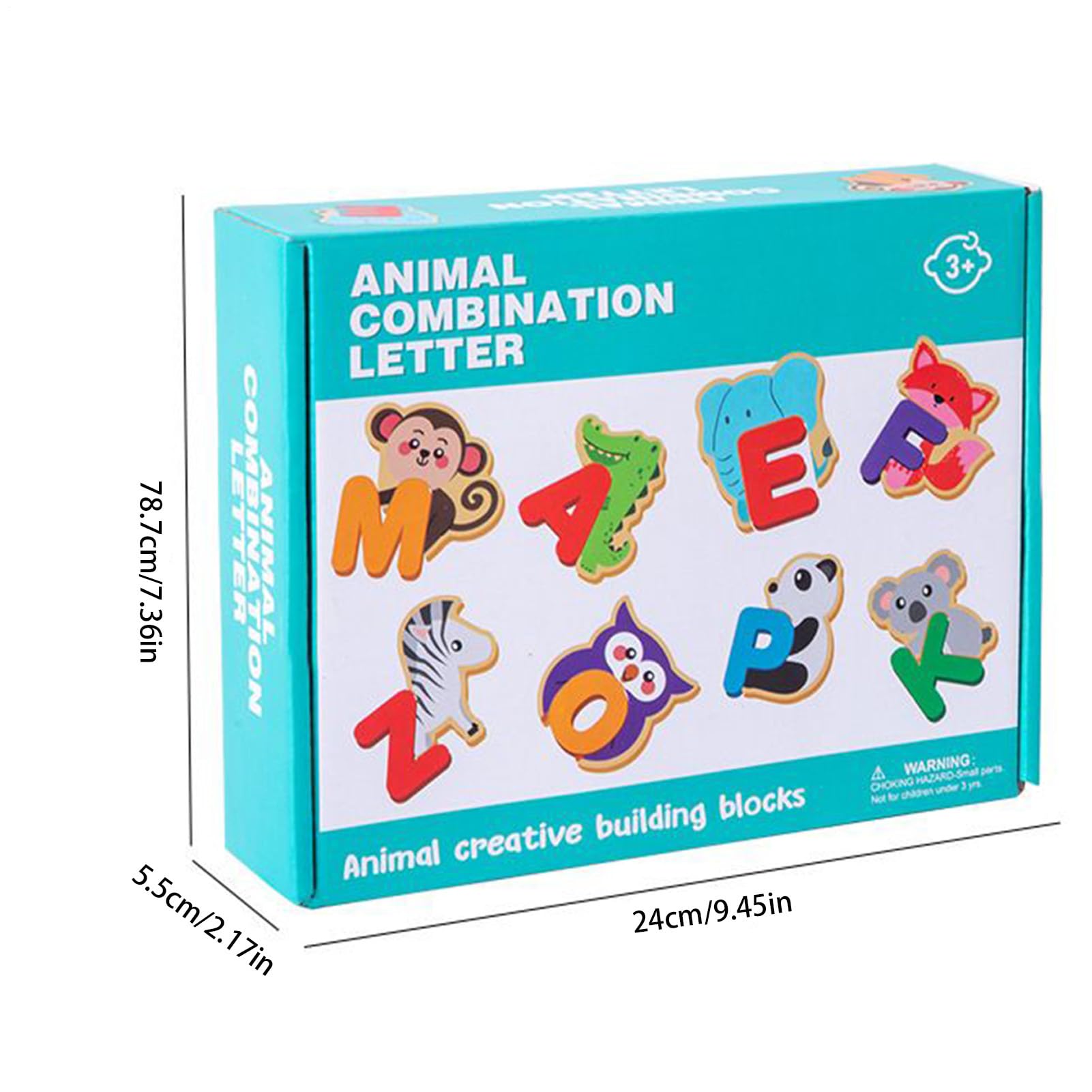 Puzzle Alfabeto Per Bambini - Giochi Educativi Animali In Legno | Gioco Didattico Unisex Per Età 3+ Anni Casa Scuola Viaggi Interni Esterni