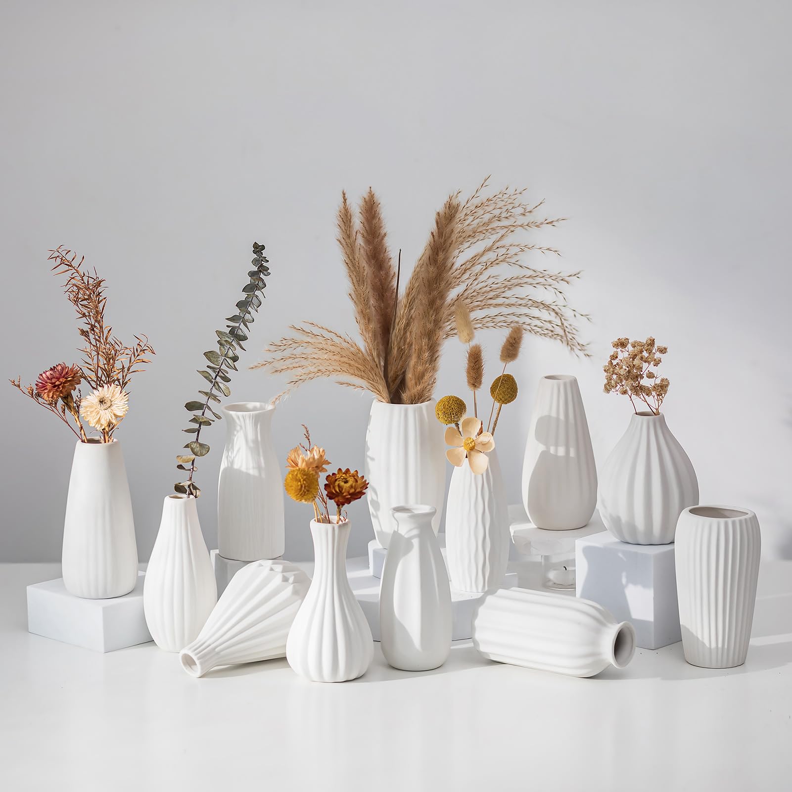 Vase déco bohème pour centre de table mariage et maison