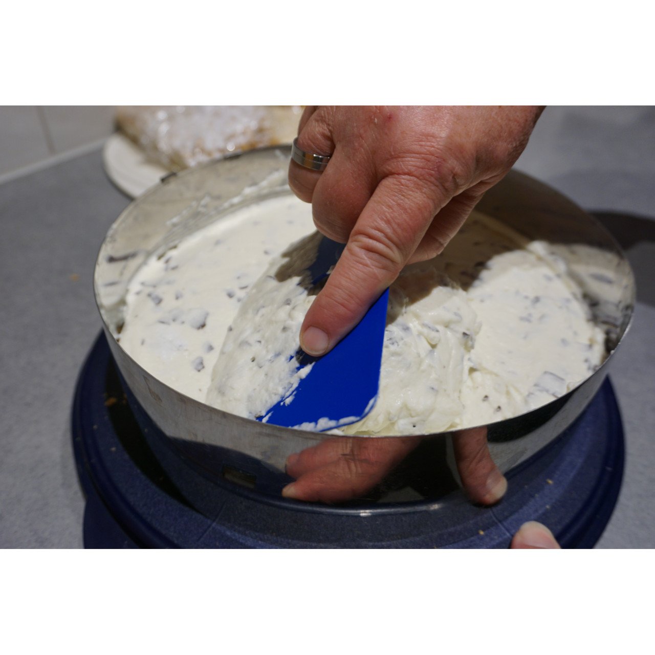Schaber Schlesinger Standart Teigschaber Teigspachtel aus flexiblem Polypropylen HACCP IFS lebensmittelecht mit Fingerloch 120°C Hitzebeständig (Maße: 146 x 98 x 1,65 mm)