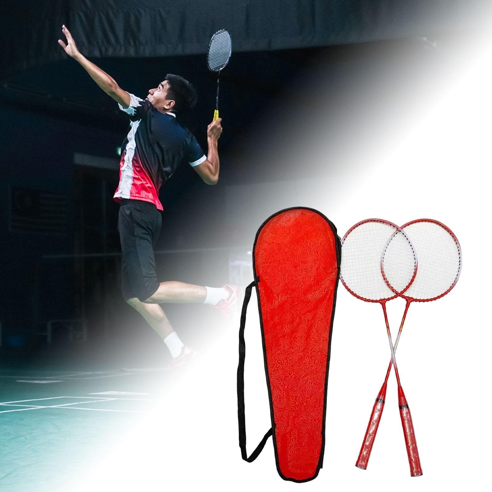 Raquetas de Bádminton 665 mm con Bolsa, Set para Principiantes