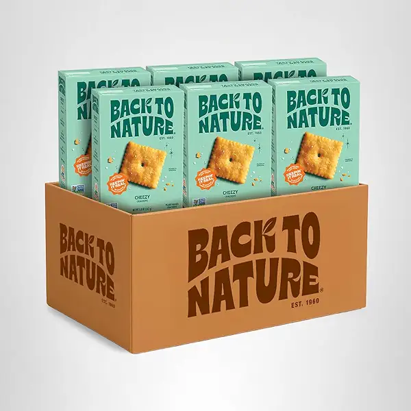Back To Nature Cheddalicious Cheese Flavored Crackers, Vegan, Non GMO, 5 Ounces (Pack Of 6) 7