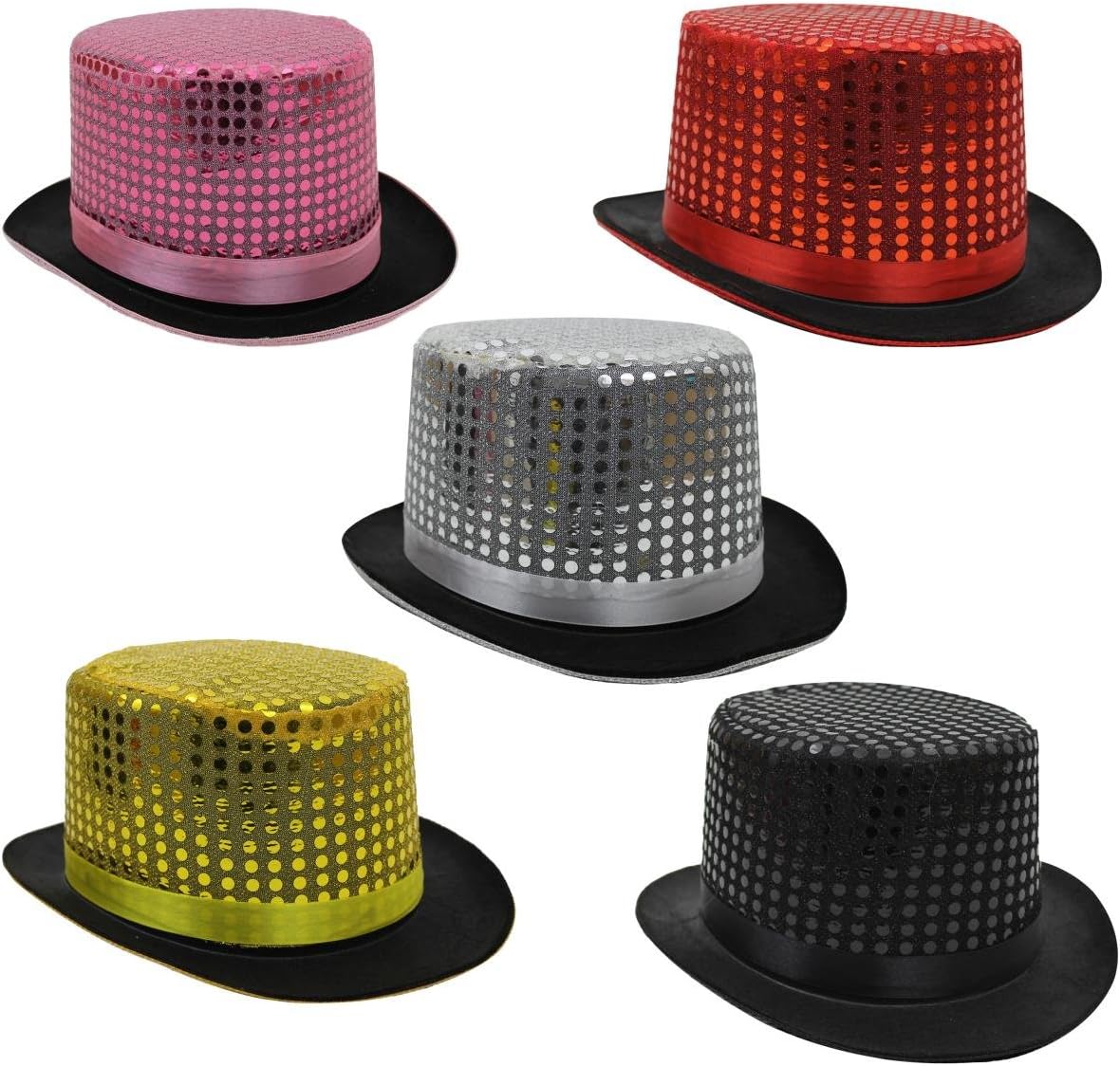 ADULTS SEQUIN TOP HAT FANCY DRESS ACCESSORY PERFECT ACCESSORY FOR