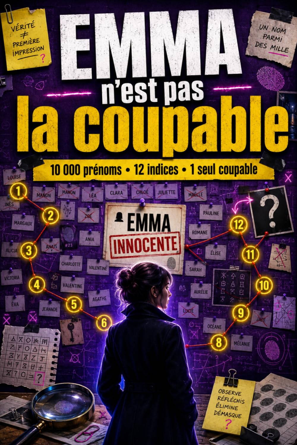 Emma n’est pas la coupable: Un jeu d’enquête logique aux 10 000 prénoms, 12 indices et une seule vérité à découvrir
