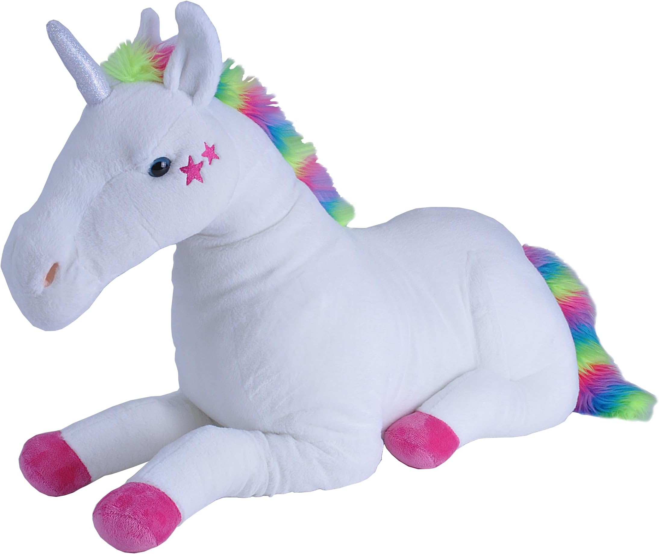 Wild Republic Jumbo Unicorn Plush, Giant Stuffed Animal, Plush Toy, Kids Gifts, Unicorn Party Supplies, 30" , White