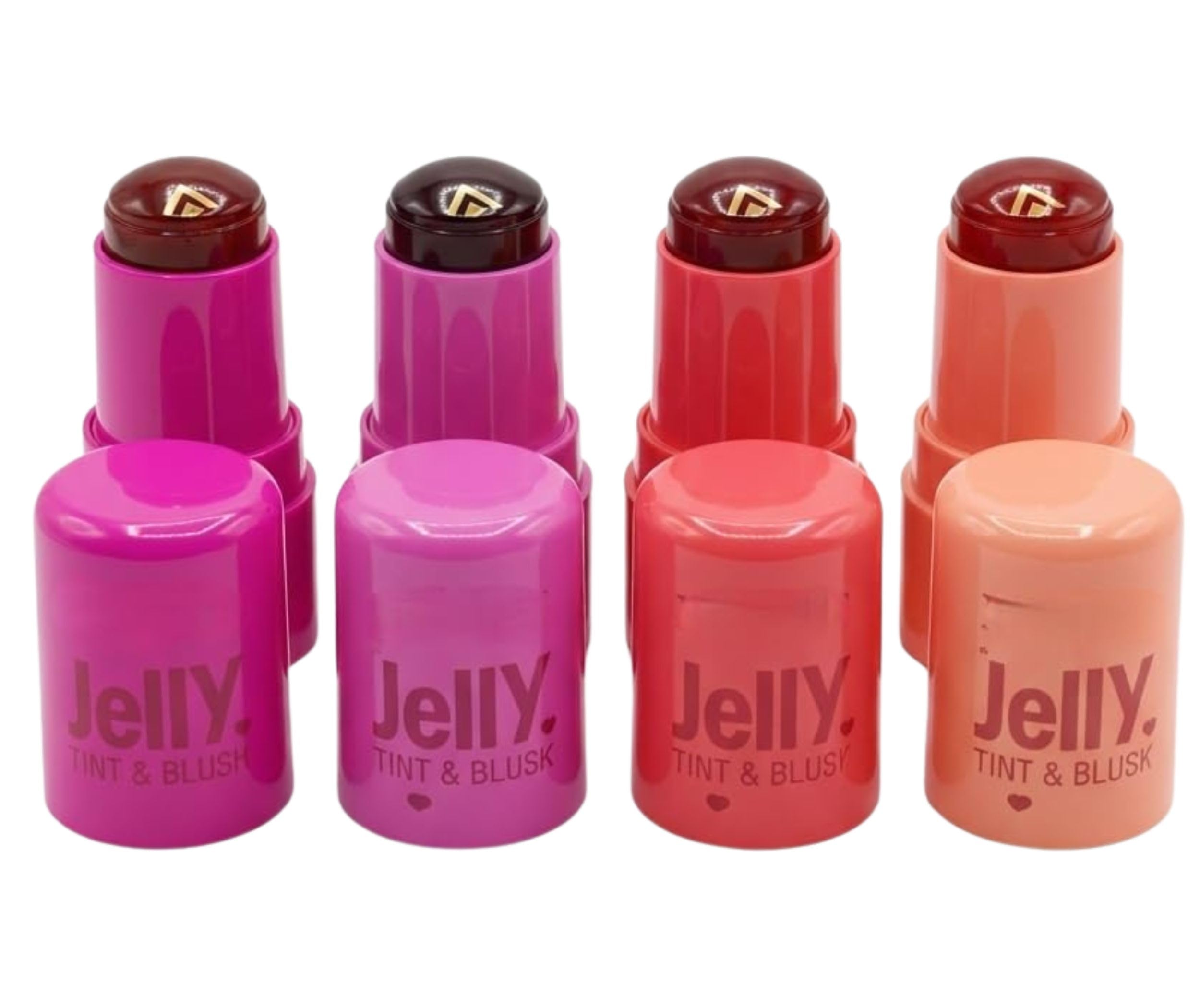 4-Piece Jelly Tint & Blush Stick Set | Cooling Water Jelly Lip and Cheek Stain Combo | Long-Lasting, Buildable & Lightweight Sheer Fruit Tints Pack for Women & Girls-image-47