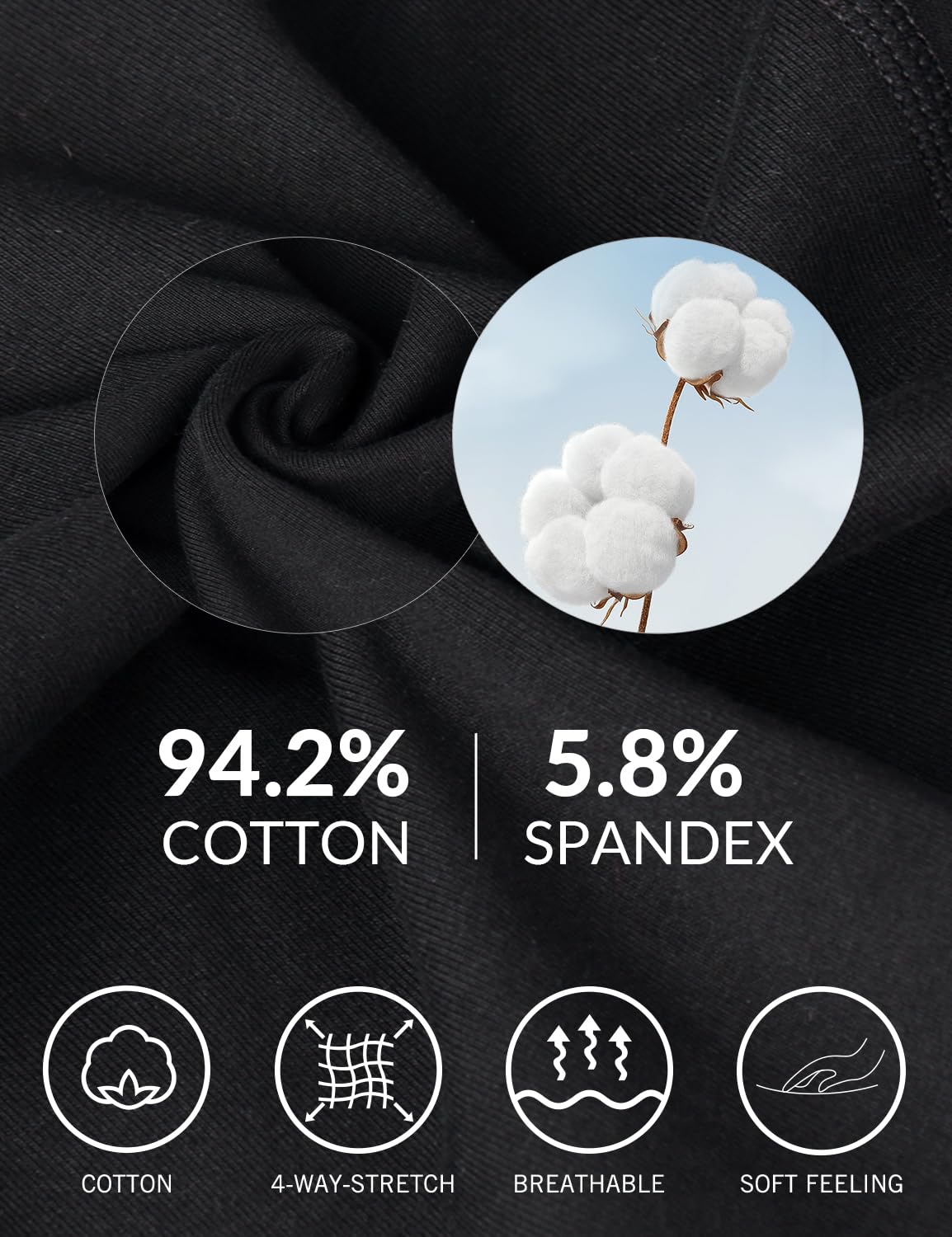 baleaf Pantaloni da Yoga Donna Pantaloni Campana Donna con 2 Tasche in Cotone a Casa Lavoro
