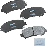 Vista 30 de Pastillas de Freno Delanteras Cerámicas Bendix Priority1 CFC430A para Modelos Selectos INFINITI G35, I30, Nissan 350Z, Altima, Juke, Maxima, Sentra