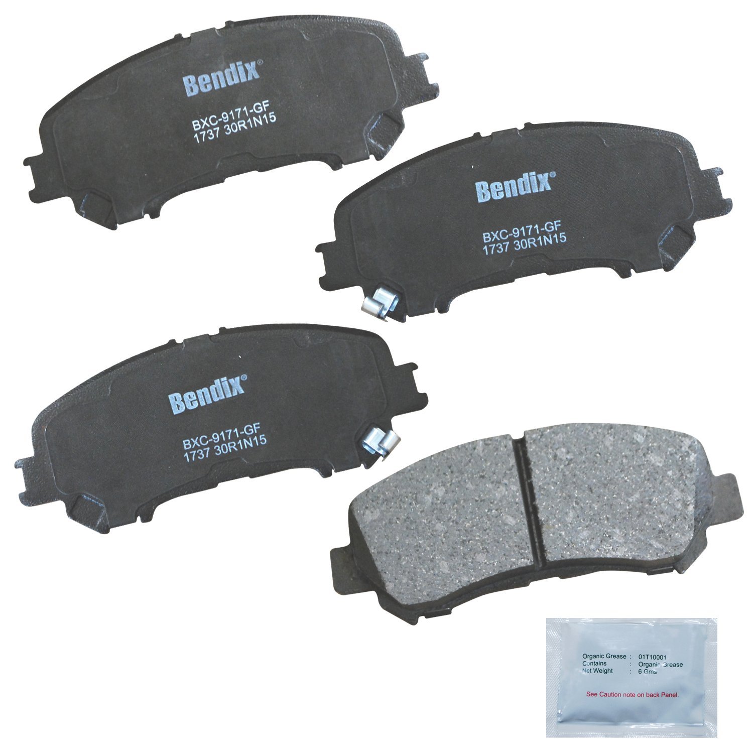 Amazon.com: Bendix Priority1 CFC1737 Ceramic Front Brake Pads for