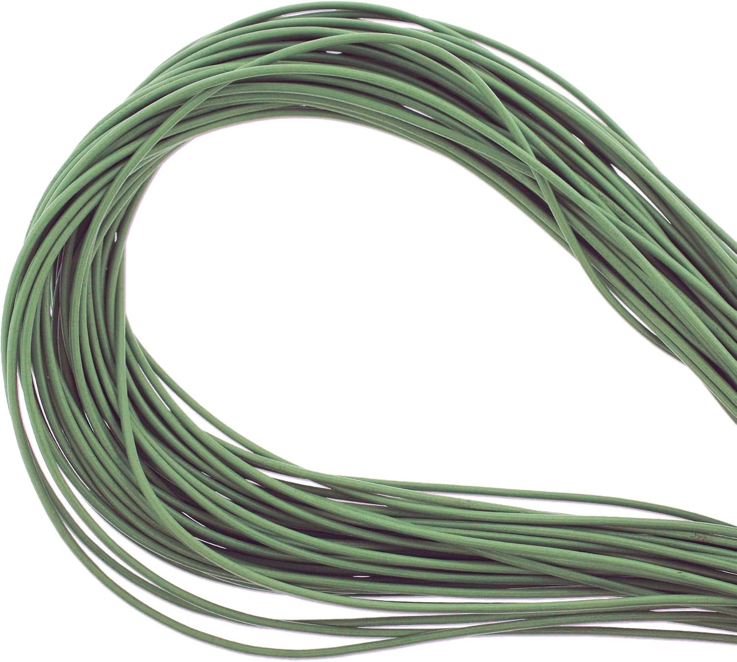 The Beadsmith Greek Leather Cord – Grass Green Color – 1.5mm Spool – 50 Meters/164 Feet – Leather Thong Ideal for Braiding, Beading, Necklaces, Fine Lacing, Hair Accessories & DIY Jewelry Making