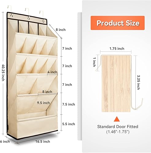Miniatura 4 de FENTEC Organizadores de zapatos para colocar sobre la puerta