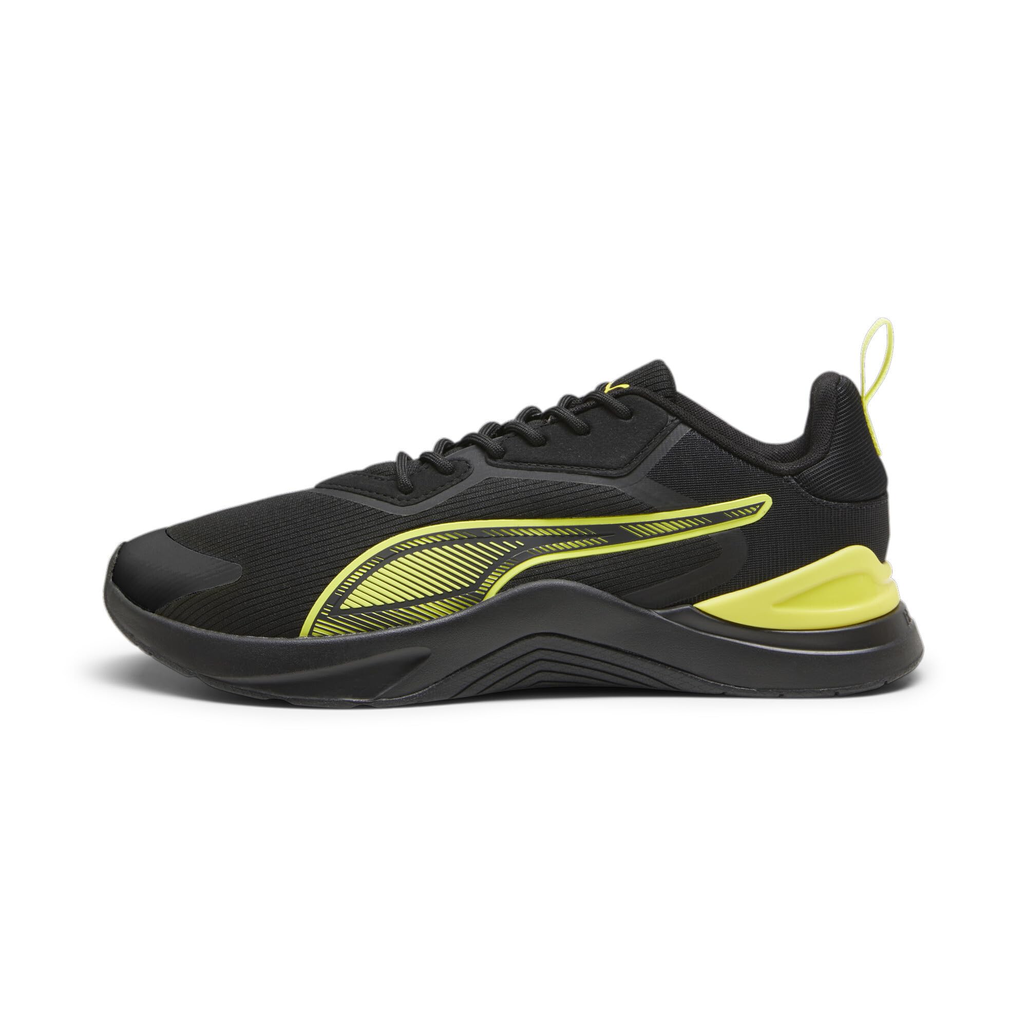 Puma Unisex-Adult Infusion Premium Black-Yellow Burst Training Shoe - 9 UK (37874103)