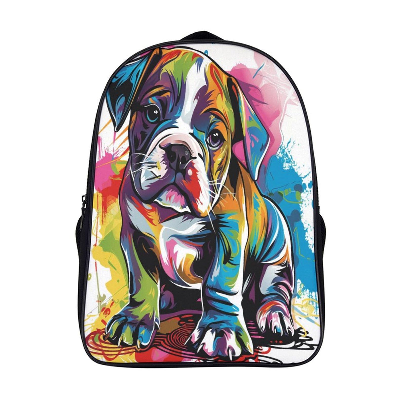 Mochila escolar diseño 3D de French Bulldog para el colegio, actividades de deporte y excursión 7