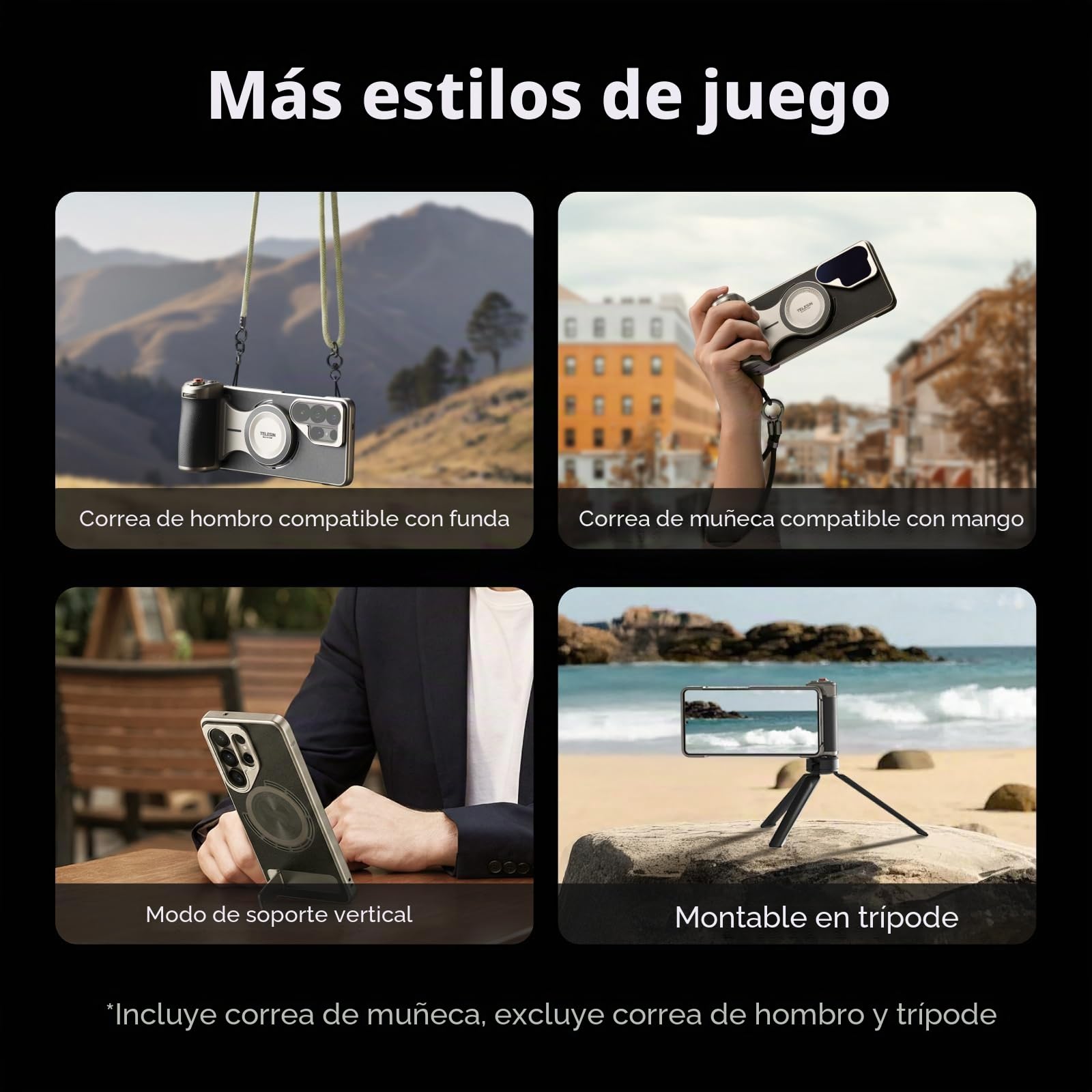 Master Grip para Samsung Galaxy S26 Ultra, Empuñadura de cámara con Batería de 3200 mAh, Filtro ND16, Flash del Teléfono Móvil, Carga Inalámbrica, Funda Magsafe,Empuñadura de Cámara para S26 DSLR