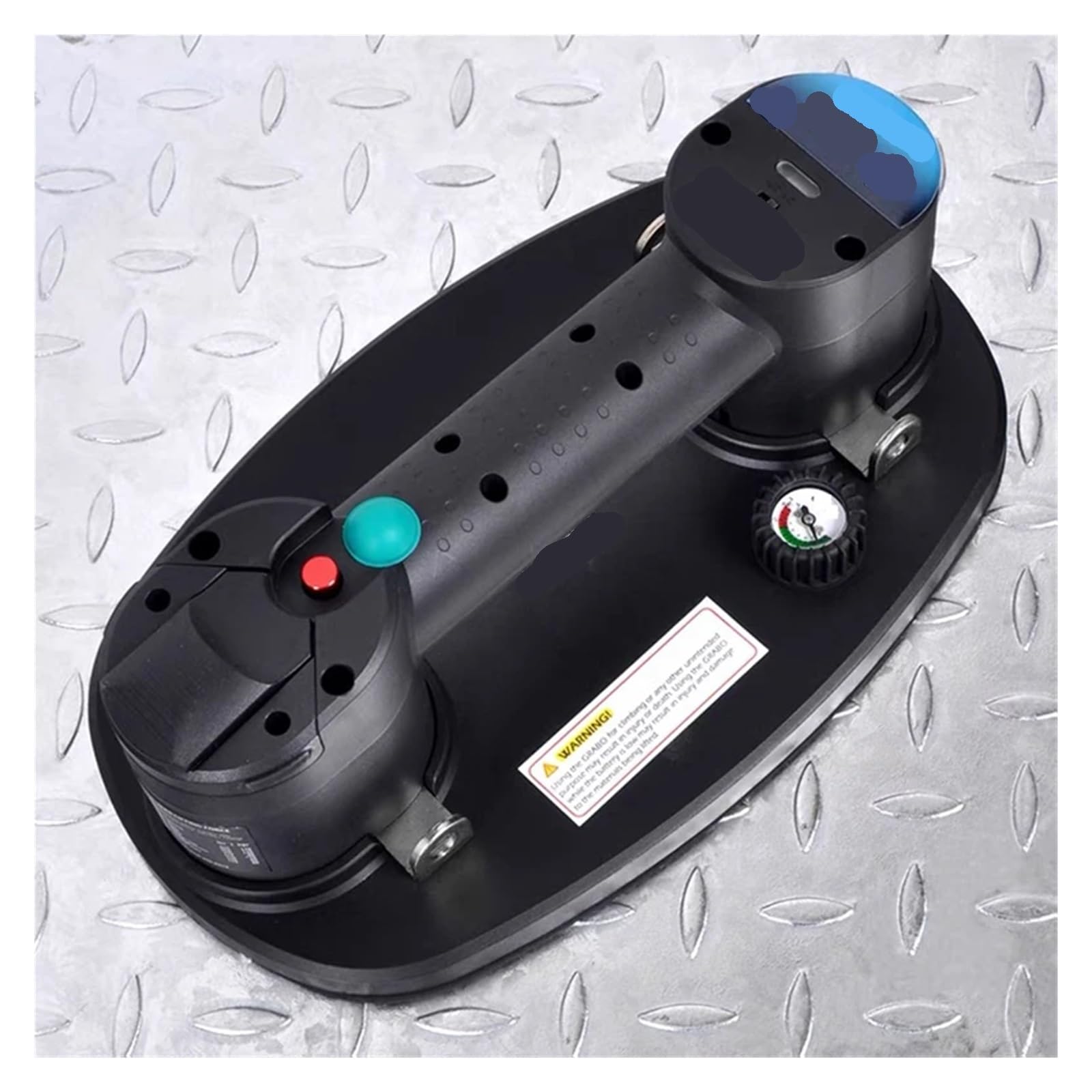Zklgs One Color Glass Suction Lifter, 170Kg Electric Vacuum Suction Cup Tile Lifter Heavy Duty Wood Glass Tiles Carry Lifter