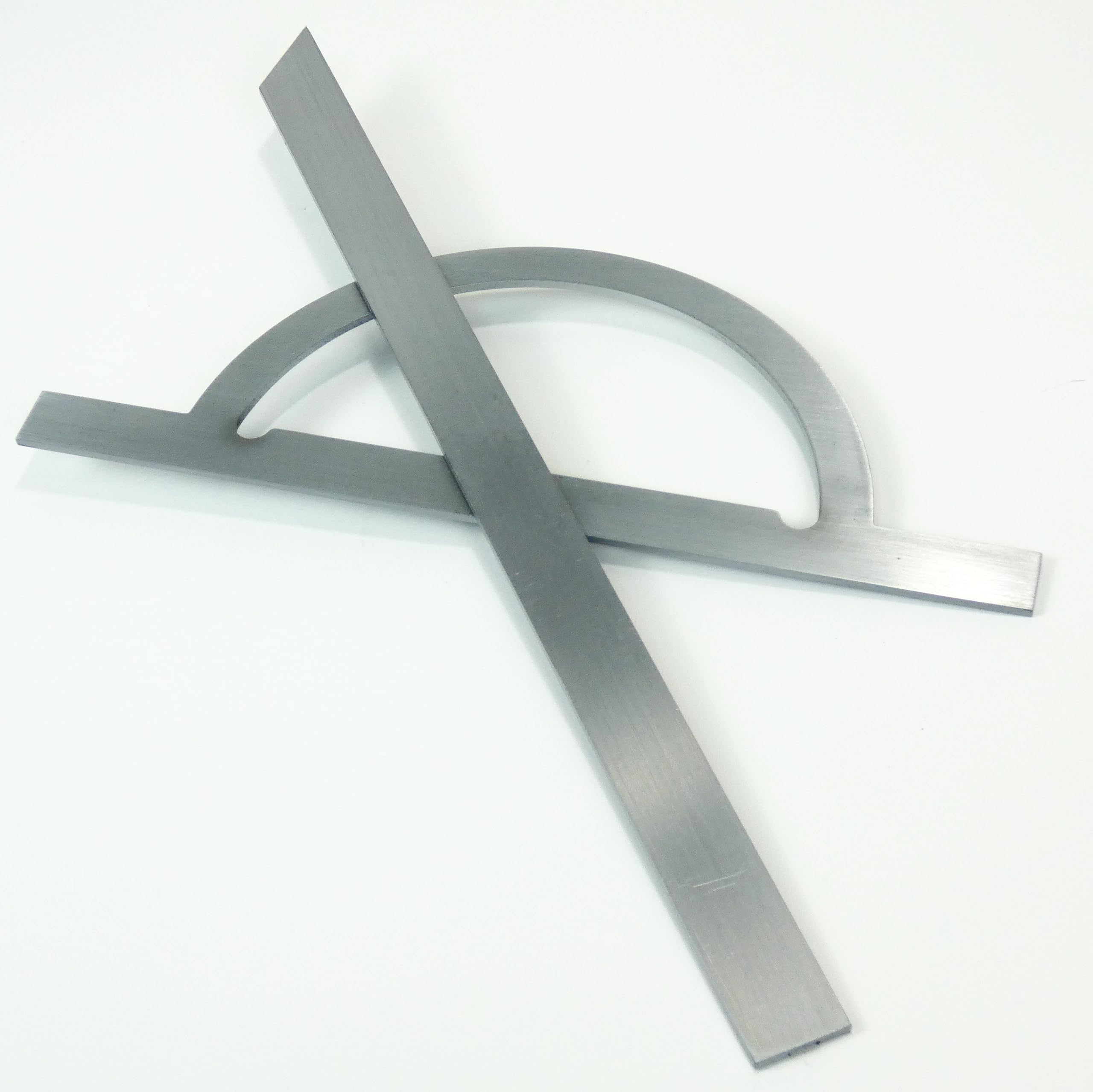 Rapporteur d'angle professionnel avec règle réglable métal 200×400mm | Mesure 10-170°, Traçage précis des angles, 1 pièce
