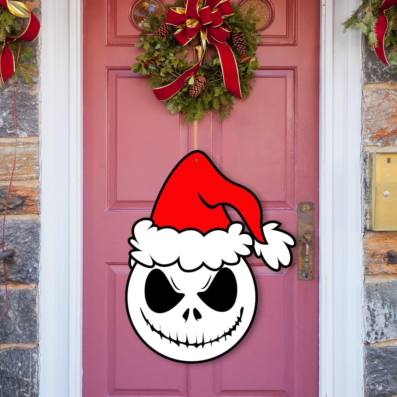 Nightmare Before Christmas Door Decorations Wooden Hanging