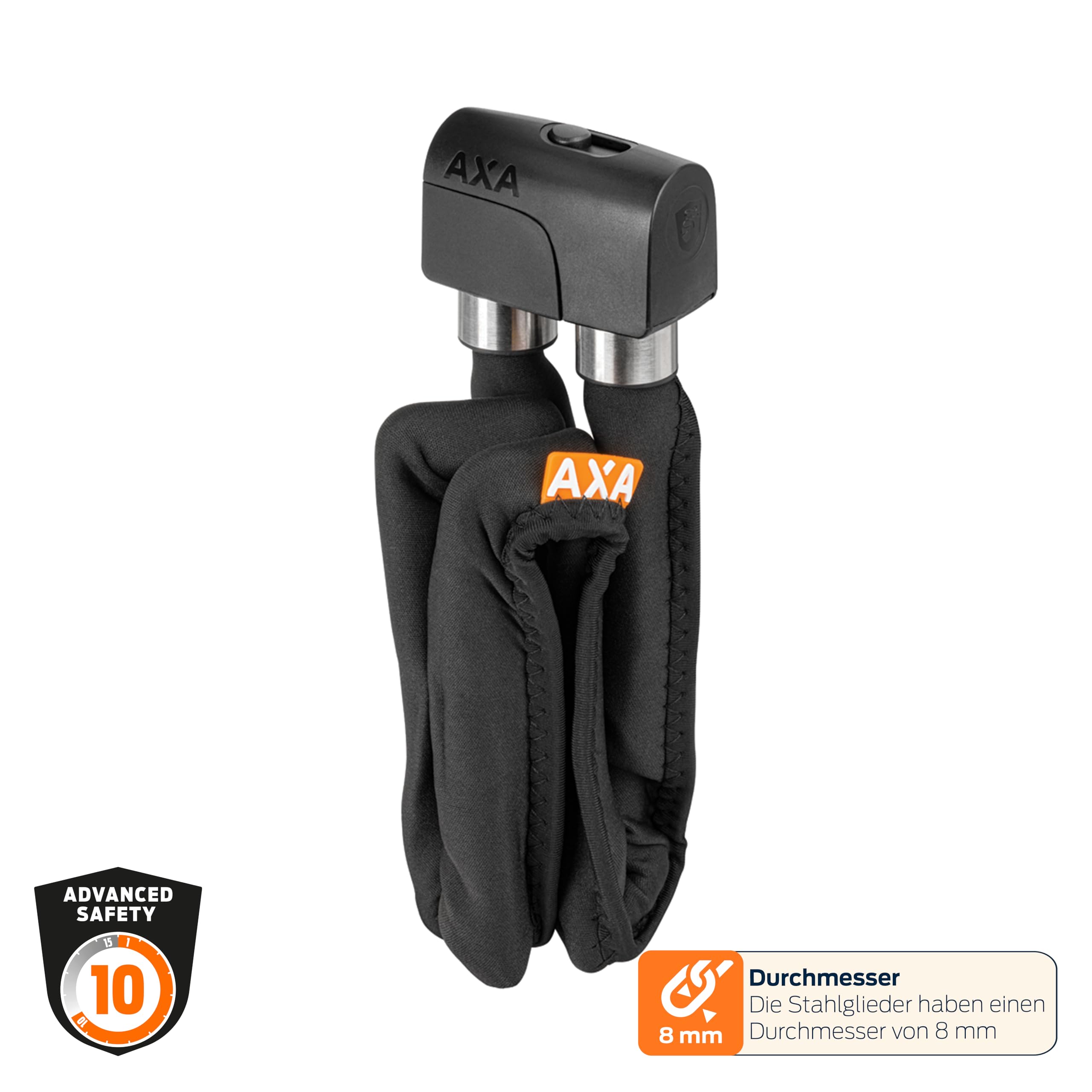 AXA Foldable 8-100 – Antivol Pliable pour vélo – Longueur : 100 cm