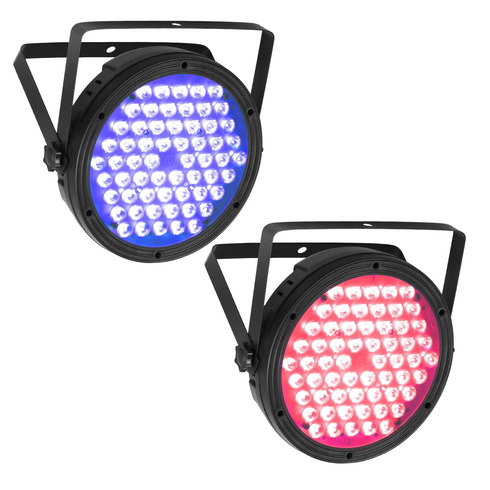 BETOPPER 120W Par LED RGBW 4 en 1 Lumiere Soiree avec DMX512, 3500Lm Lyre Led Jeux de Lumiere pour Soiree, Lumière DJ Eclairage de Scène pour Bar, Disco,Mariage, Fête, 2Pcs