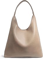 Hoxis Women's Slouchy Hobo Tote Bag - Soft Vegan Leather Shoulder Handbag for Everyday Essentials