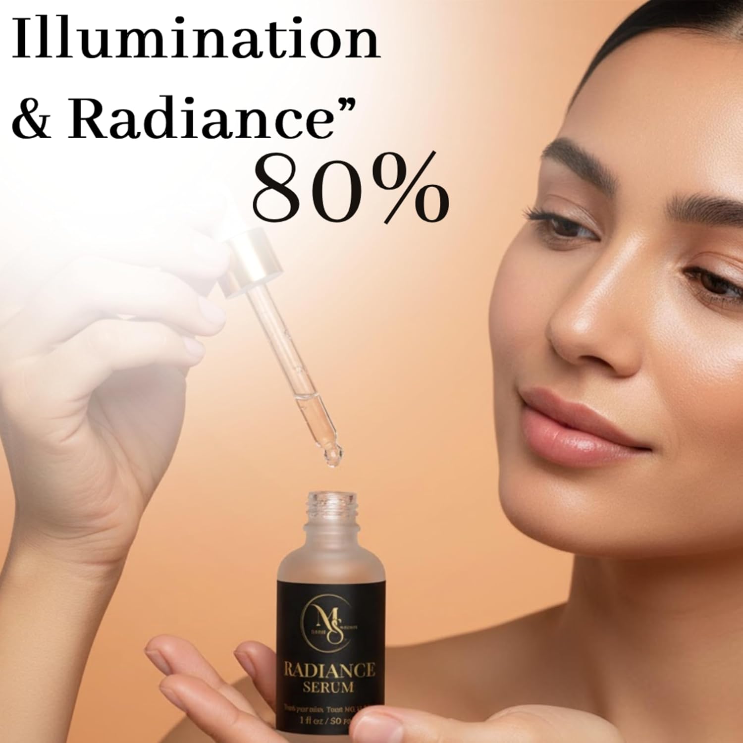 Vitamin C Serum for Face - Niacinamide Hyaluronic Acid Facial Serum - Anti Aging Serum with Ceramides - Glow for Sensitive Skin - Dark Spot Corrector Hydrating - 30 ml - Image 9