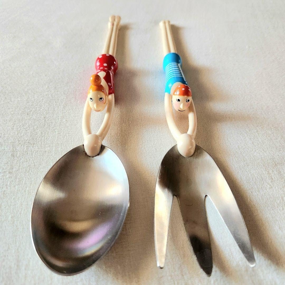  サラダサーバー 2本セット Amazon.co.jp: PYLONES サラダサーバー スプーン フォーク 2点セット