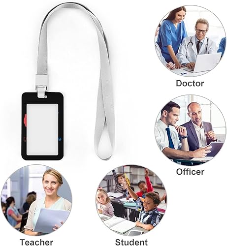 Miniatura 4 de Portatarjetas de lucha libre de Estados Unidos con cordón, tarjeta de identificación con nombre para profesores, enfermeras y médicos